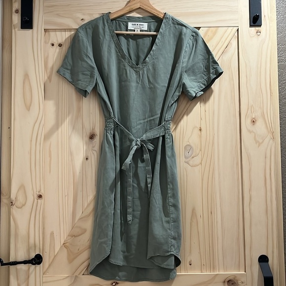 Anthropologie Cloth & Stone - Liv Tie-Front Mini Dress NWOT - S - Picture 5 of 10